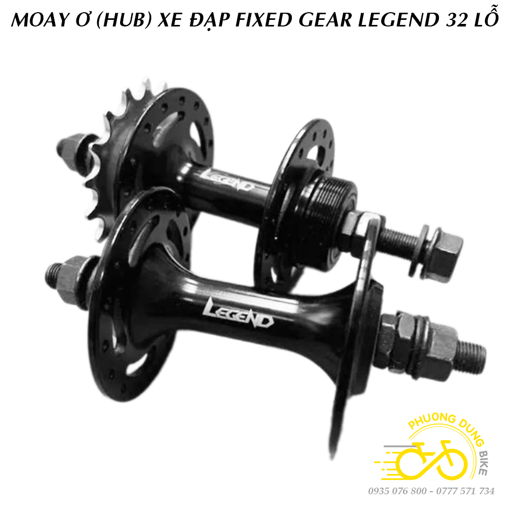 Moay ơ (Đùm) Hub xe đạp Fixed Gear LEGEND 32 Lỗ (Kèm líp 17T)