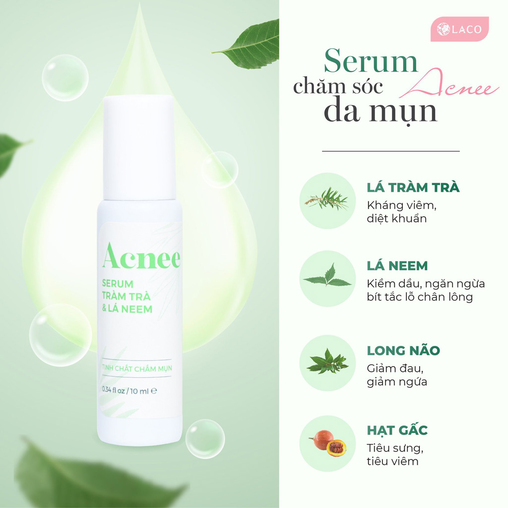 Tinh chất chấm mụn Laco Acnee - Serum Tràm trà