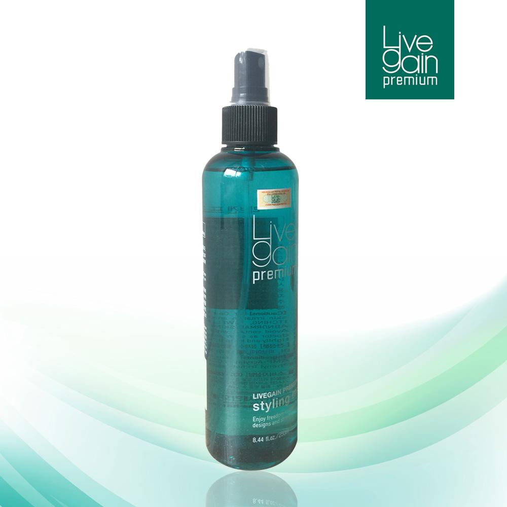[HCM]Keo Xịt Cứng Livegain Premium Styling Mist 250ml Hàn Quốc