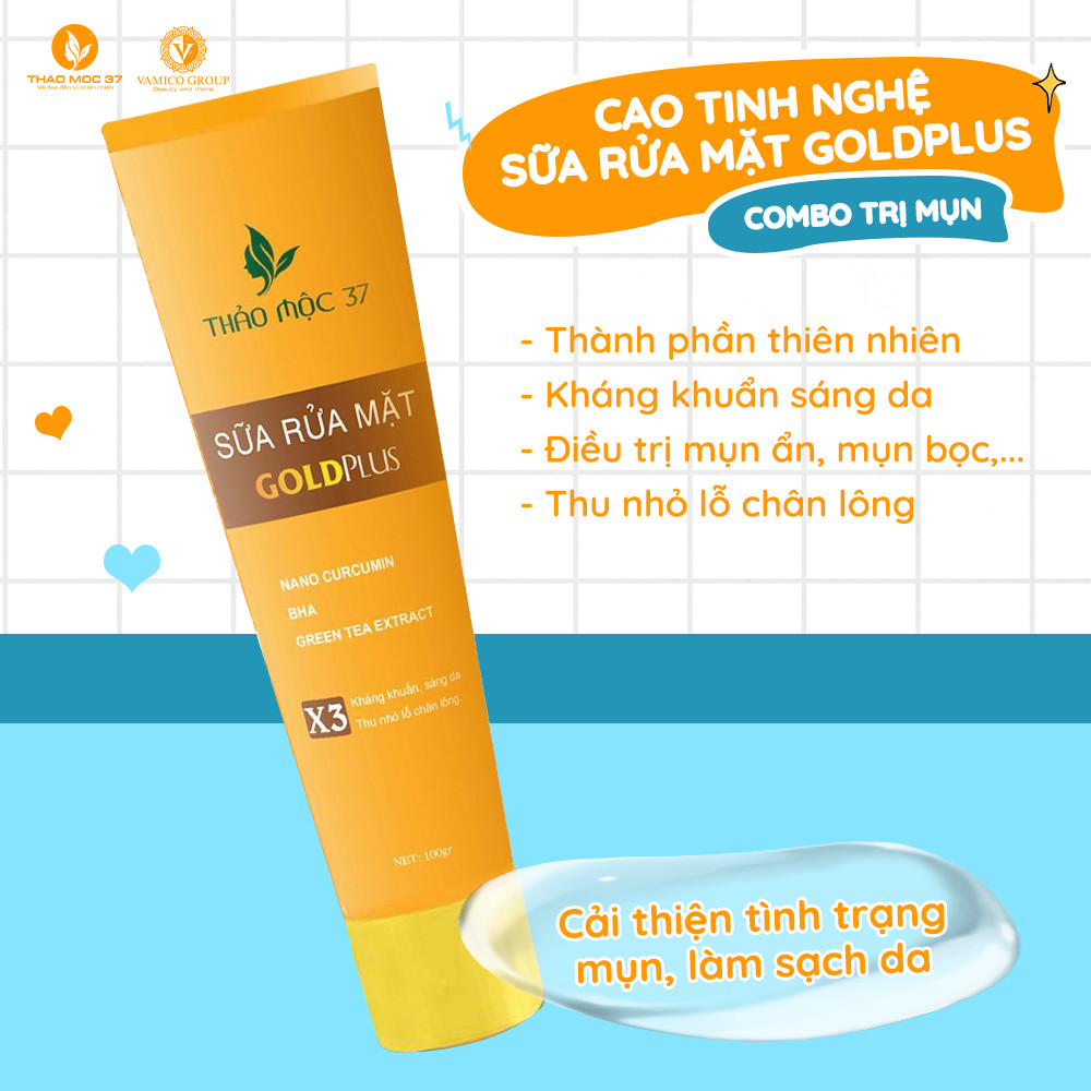 SỮA RỬA MẶT GOLD THẢO MỘC 37