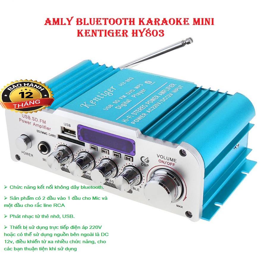 >> BÁO GIÁ AMPLIFIER MINI KARAOKE KENTIGER HY 803, ÂM THANH CỰC ĐỈNH, CÓ CHẾ ĐỘ USB, THẺ NHỚ... HÀNG NHẬP KHẨU NGUYÊN CHIẾC | Shopee Lazada Sendo Tiki mới nhất 216 Amply 12V, Amply Karaoke, Amly mini Karaoke Kentiger HY 803 Cao Cấp Kết Nối Bluetooth Nhanh Chóng, Bass Chuẩn, Âm Thanh Hay, Bảo Hành Uy Tín.