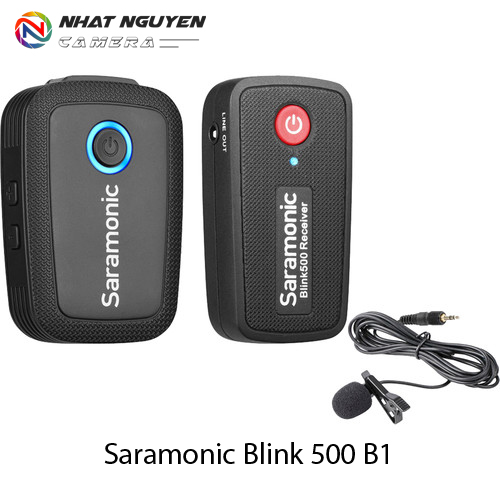 [HCM][Trả góp 0%]Micro Saramonic Blink500 B1 (TX+RX) cổng jack 3.5mm- Saramonic B1 Blink 500 - Bảo hành 12 tháng