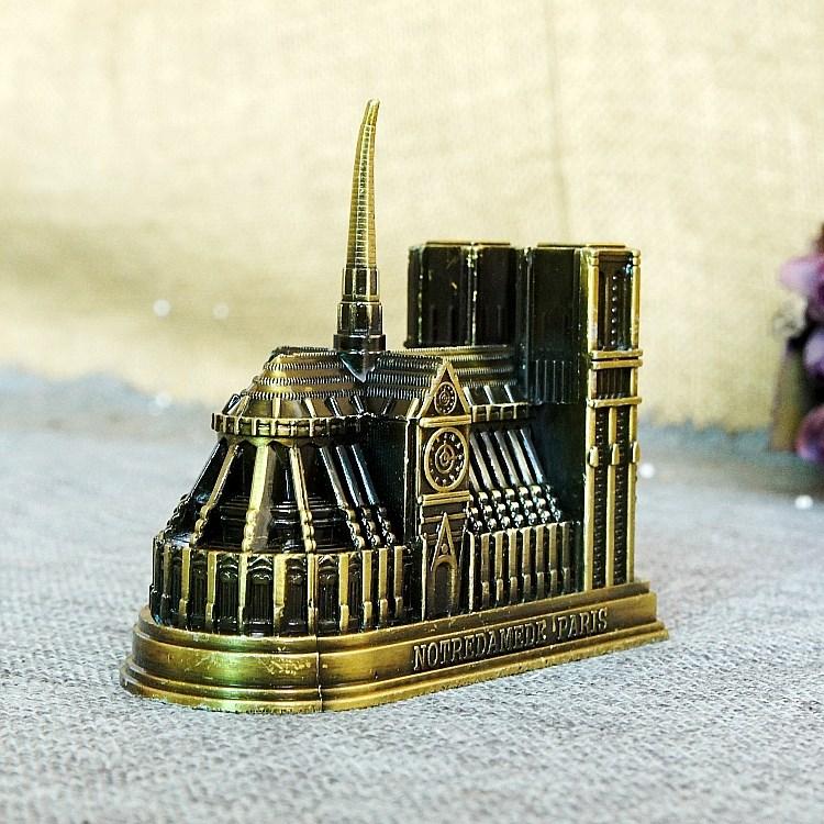 [FREESHIP MAX 15K][HCM]Mô hình nhà thờ Đức Bà ở Paris (Màu Vàng Rêu)