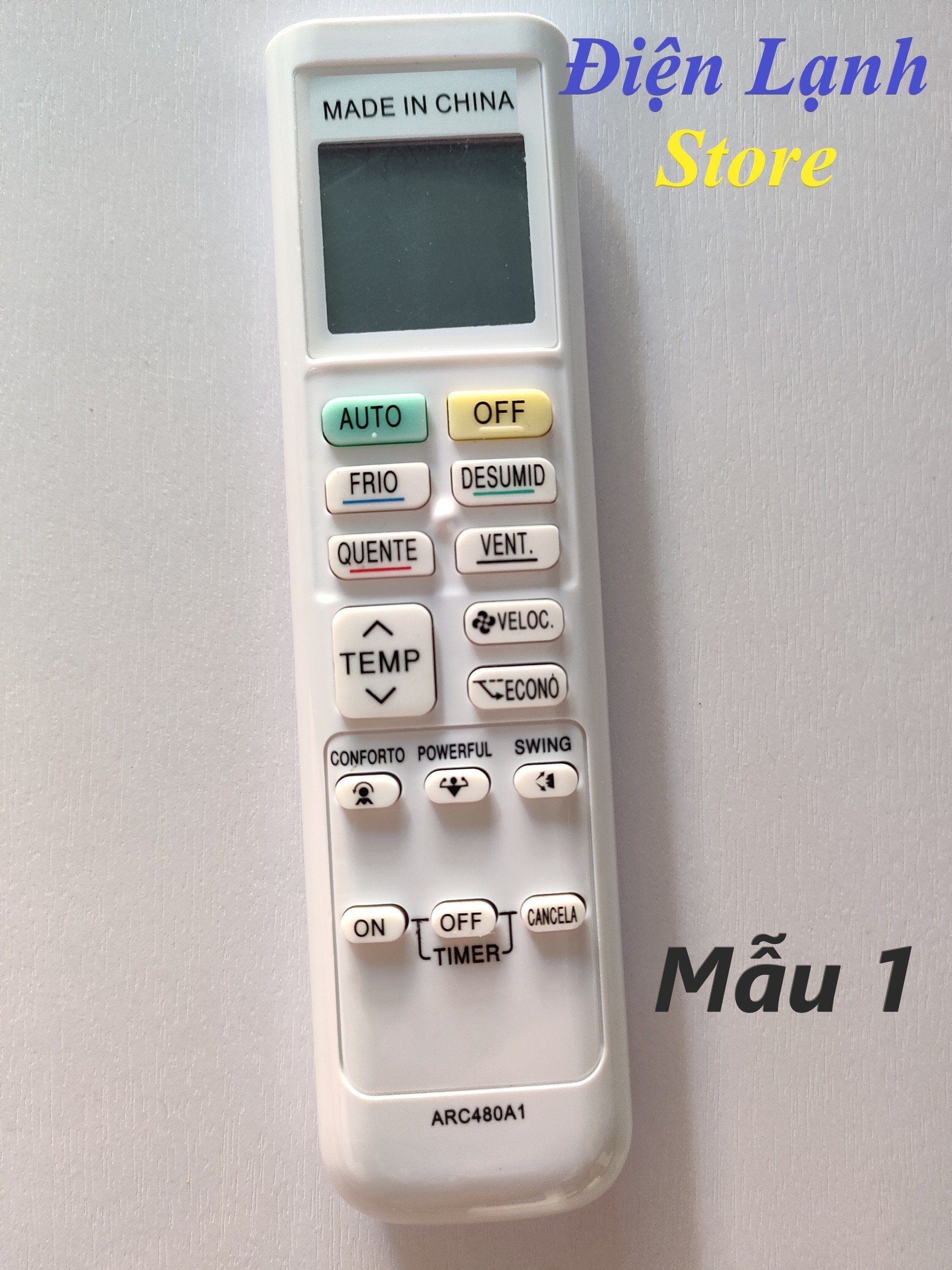 Remote máy lạnh Đai King các loại. (tặng kèm cặp pin).