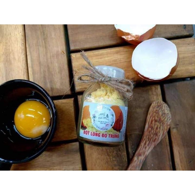 BỘT LÒNG ĐỎ TRỨNG GÀ HANDMADE DƯỠNG DA NHÀ BỘT