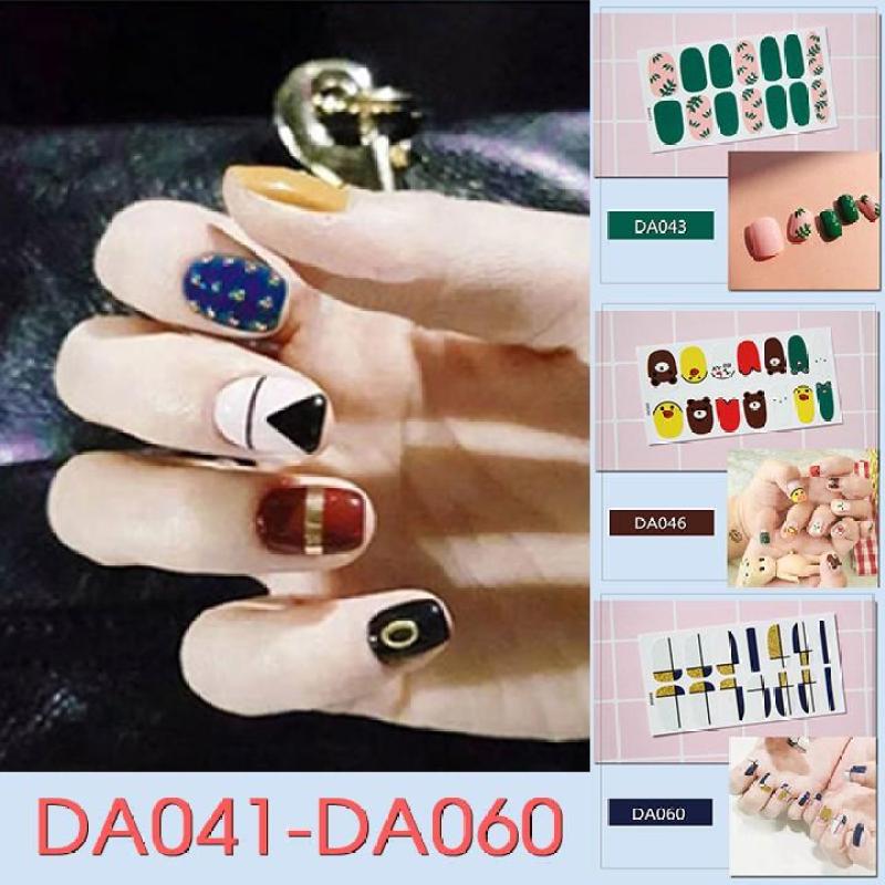 [HCM]Bộ dán móng tay nail sticker gồm 14 móng mã DA041 - DA060