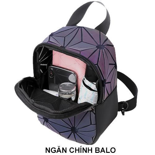 [HCM]Balo thời trang mini phản quang/dạ quang 3D