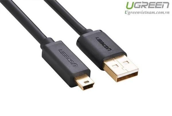 Cáp mini usb/usb 2.0 vàng dài 0.5m ugreen 10354