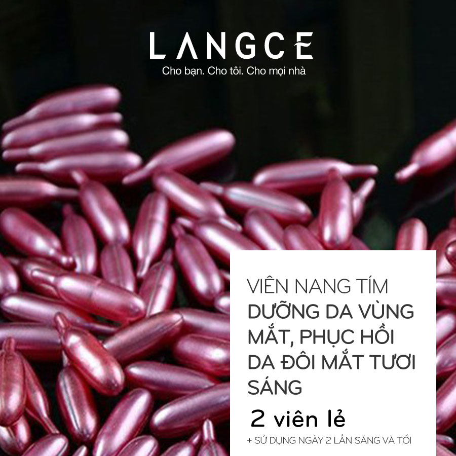 LANGCE SERUM COLLAGEN+ ĐẸP DA VIÊN NANG TÍM (2 VIÊN)