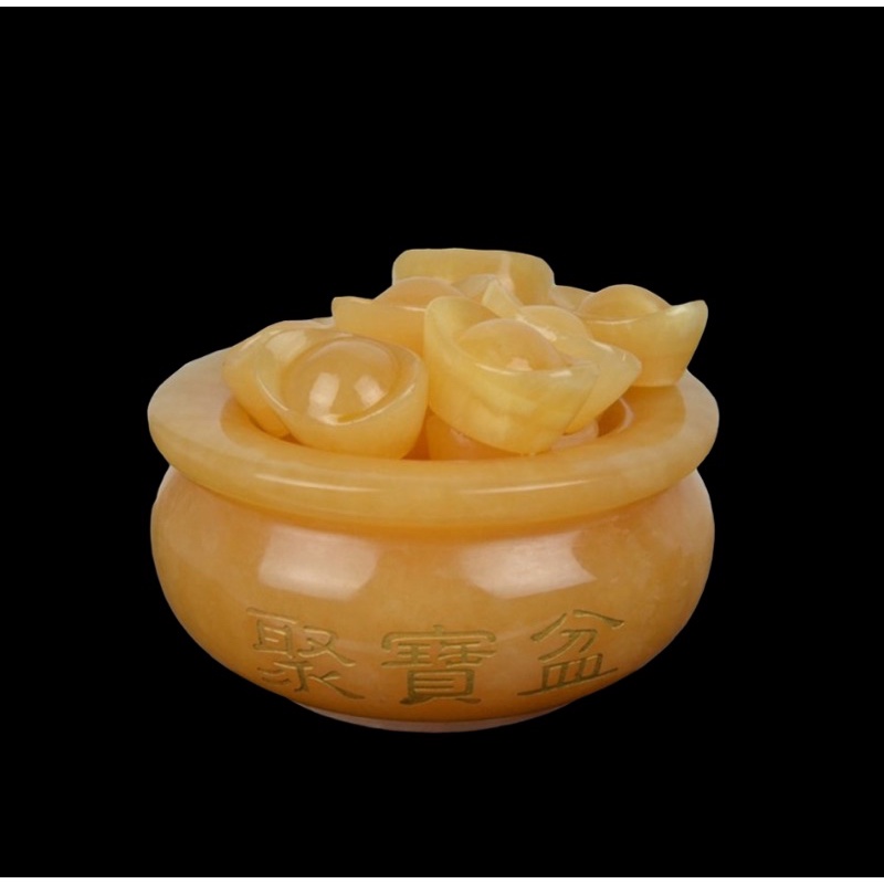 Bát tụ bảo ngọc hoàng long 10cm tự nhiên Đá phong thuỷ Gia Cát