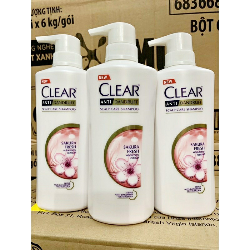 Dầu Gội Clear Anh Đào Thái Lan 480ml