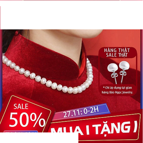 [HCM]Vòng Cổ Ngọc Trai Nước Ngọt Thiên Nhiên Phú Quốc 9ly