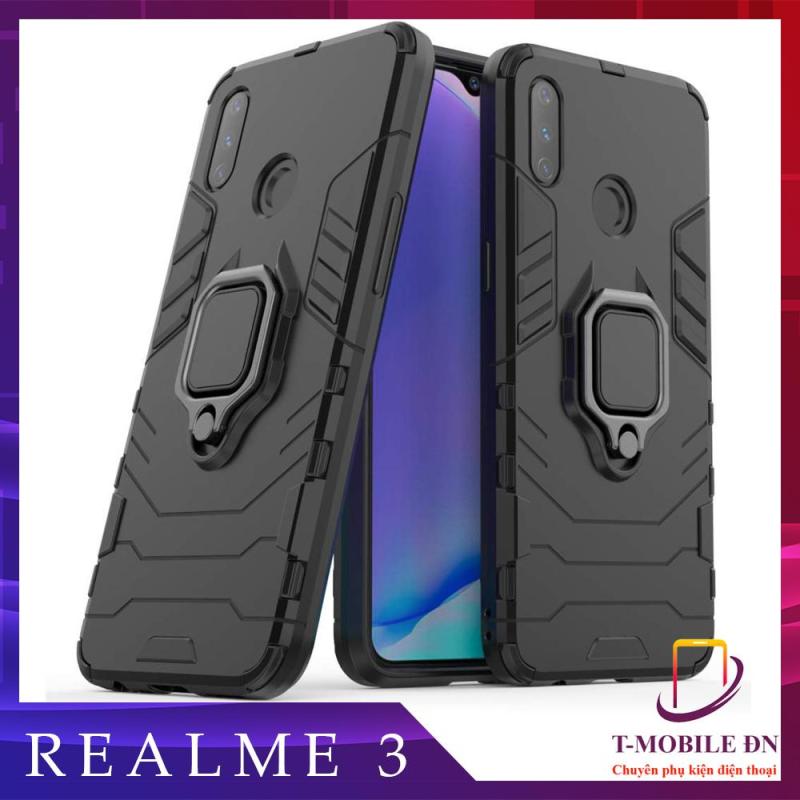 Giá Ốp lưng Realme 3 chống sốc iron man kèm nhẫn ring chống xem video tiện lợi
