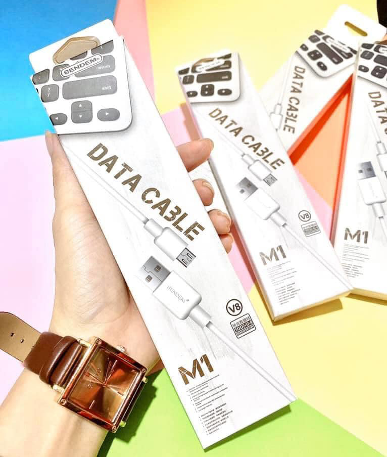 Cáp sạc Sendem M1 chuẩn Micro USB Hàng chính hãng