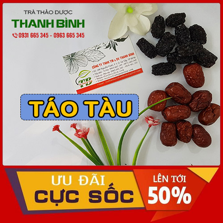 Táo tàu khô loại cao cấp hàng cty 500g - đông y thanh bình
