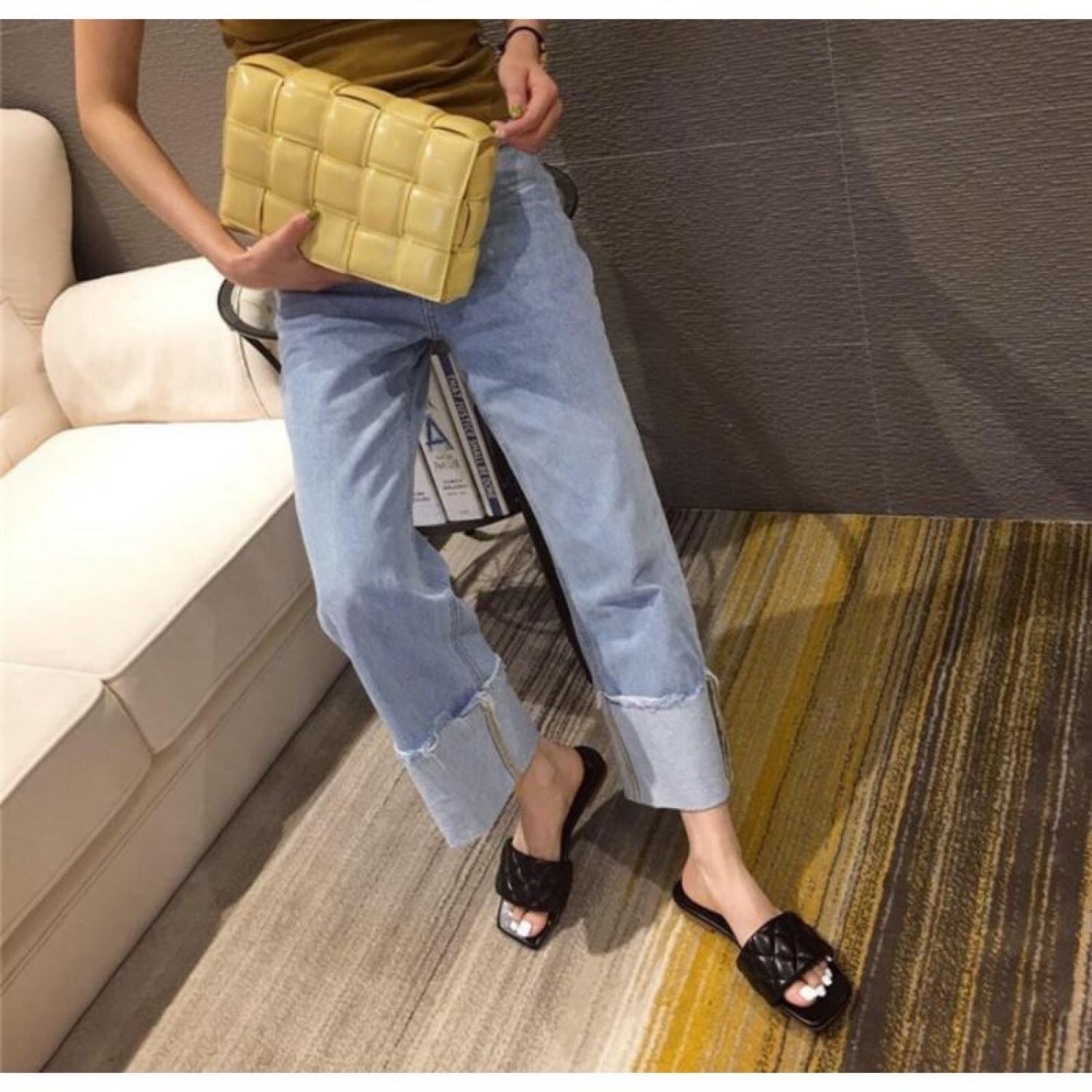 [Mã FAWEEKDAY2 giảm 10000 đơn 50000] Dép quai may chéo có bigsize 35-43