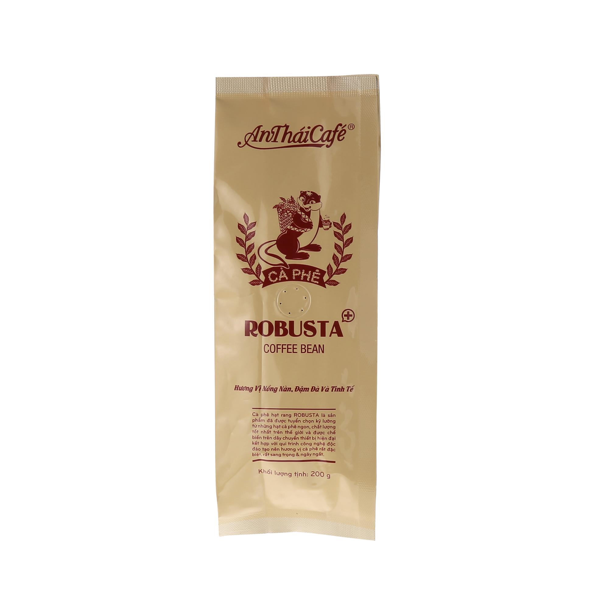 Cà Phê Hạt Rang Robusta Plus (200gr) - AnTháiCafé