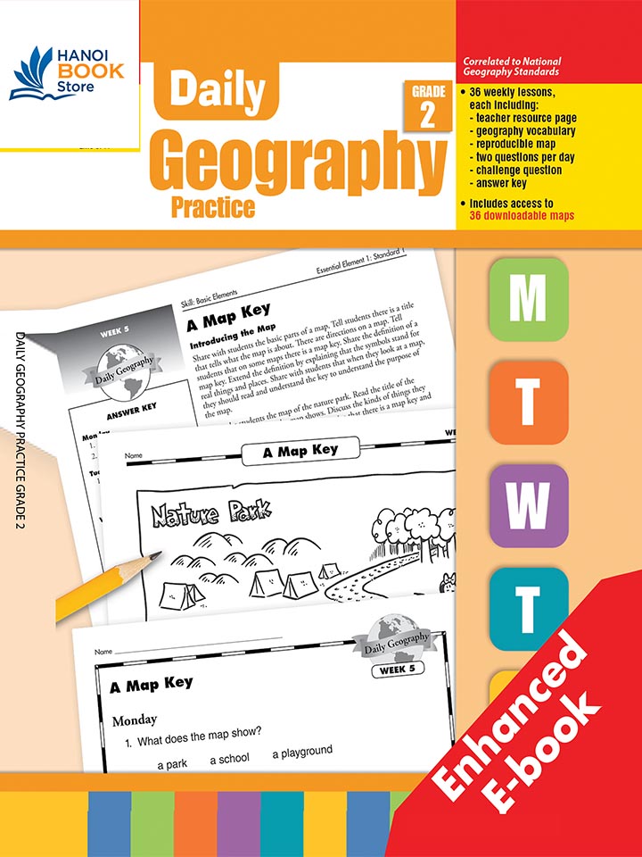 DAILY GEOGRAPHY PRACTICE GRADE 1-6 (Sách đen trắng) - Hanoi Book Store