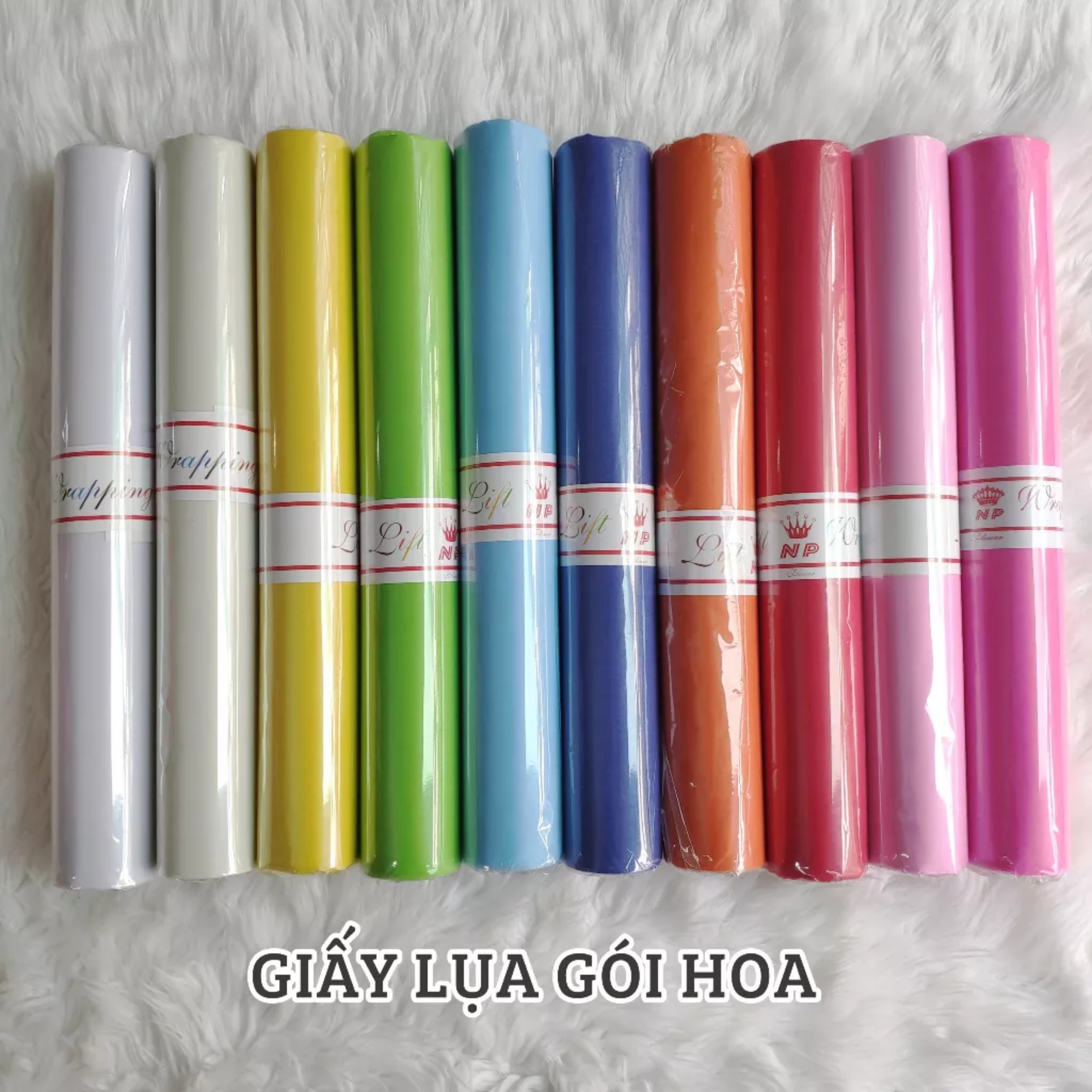 Giấy lụa cuộn gói hoa gói quà/mếch lụa gói hoa cuộn ~15m
