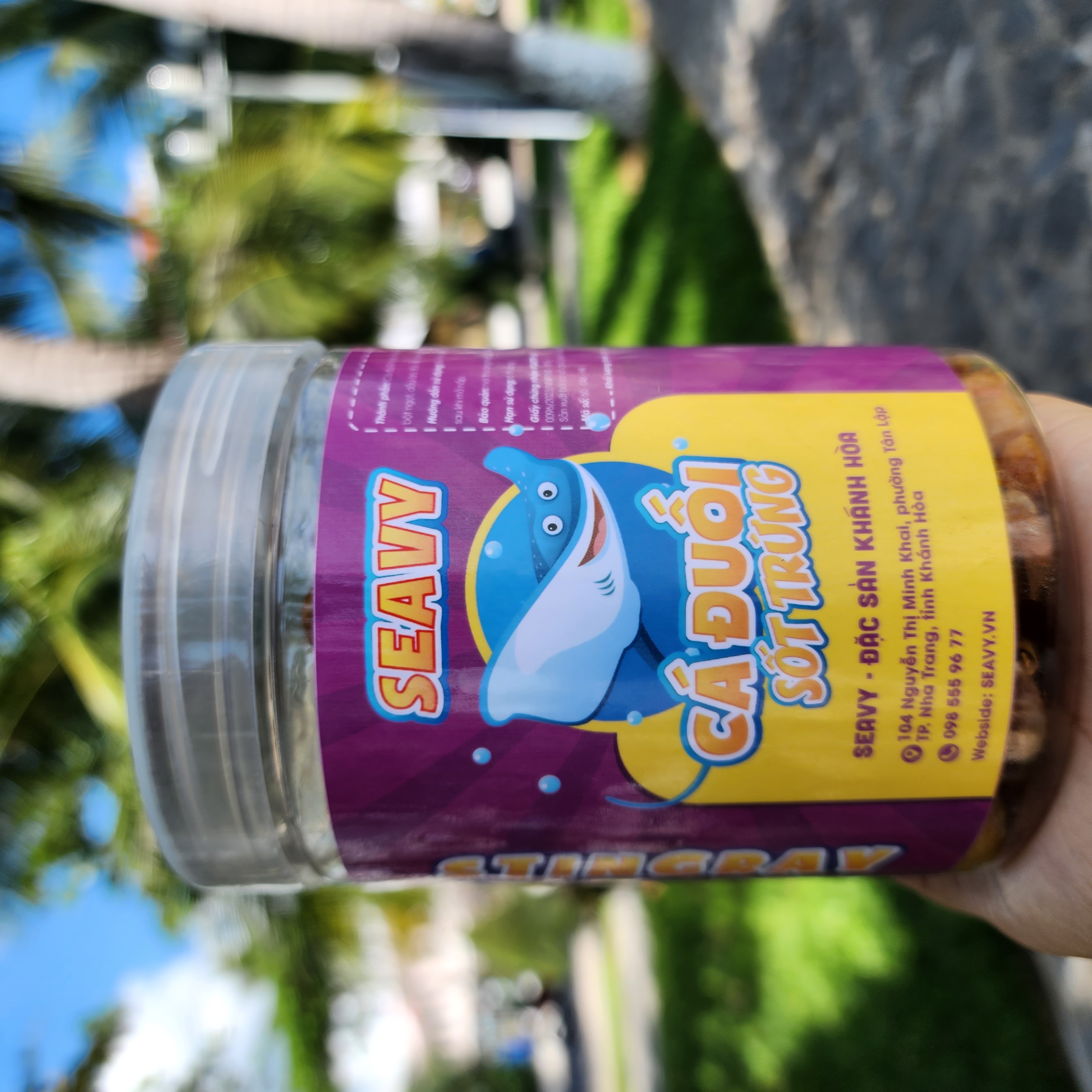 [FREE SHIP]Cá đuối sốt trứng, 500 gram [ SEAVY NHA TRANG]
