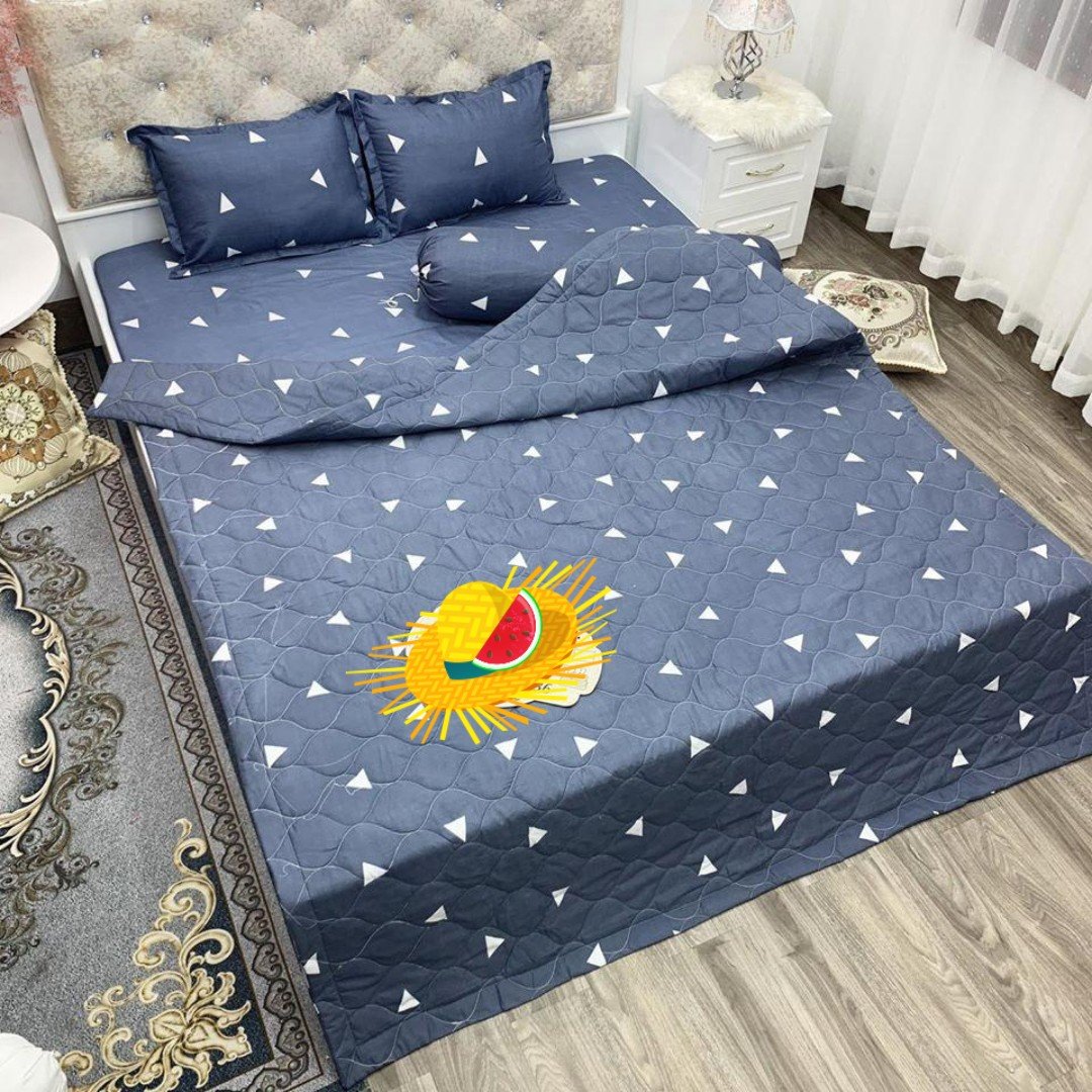 Ga trải giường,Drap ga giường,ga bọc đệm mẫu tam giác ghi