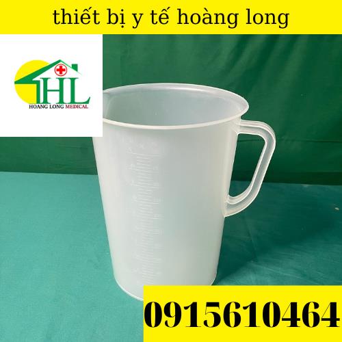Ca đong nhựa cao cấp có vạch chia định lượng, các cỡ 250ml, 500ml, 1000ml, 2000ml, 3000ml, 5000ml