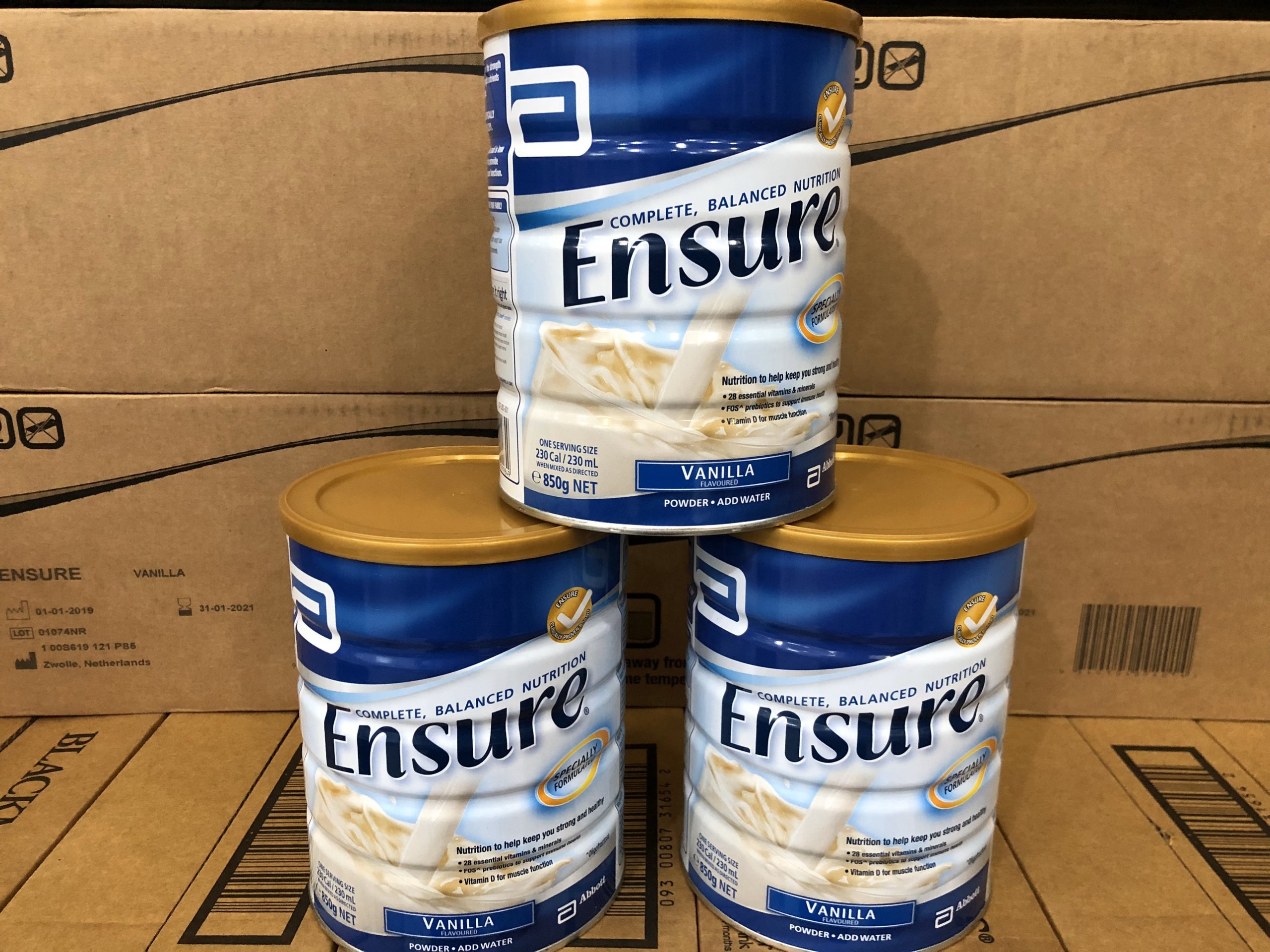 [GIẢM 40K ĐƠN 1,2TR] Combo 2 Lon sữa Ensure Úc 850gr  vị Vani