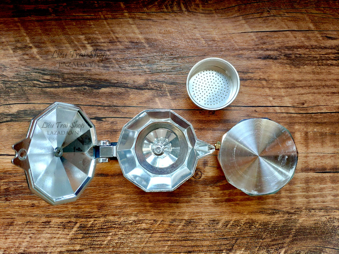 Ấm moka pot pha cà phê cafe espresso phong cách Ý  2 cup 80ml