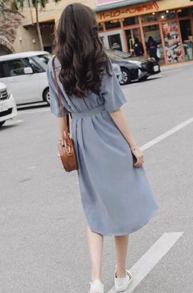 [HCM]Đầm Sm Xanh Túi Hộp (Kèm Hình Thật nhà Bo)
