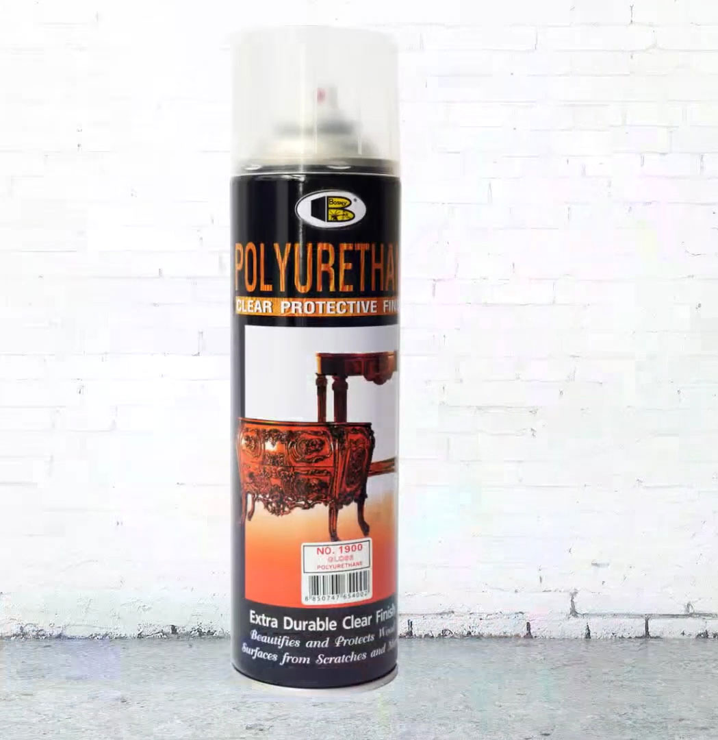 sơn xịt bóng gỗ pu polyurethane b113 bosny