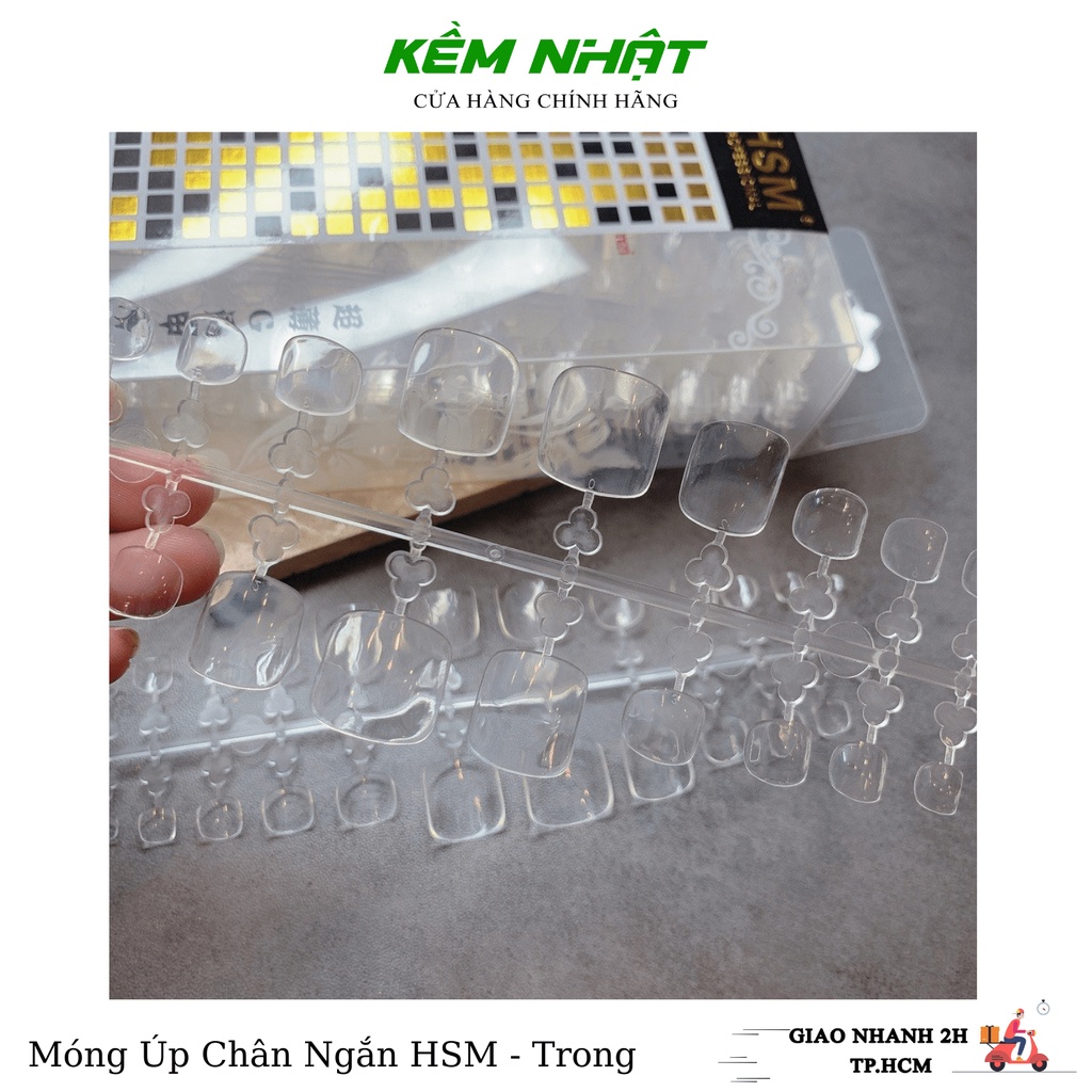 Móng Úp Chân Ngắn HSM Hộp 500 Móng