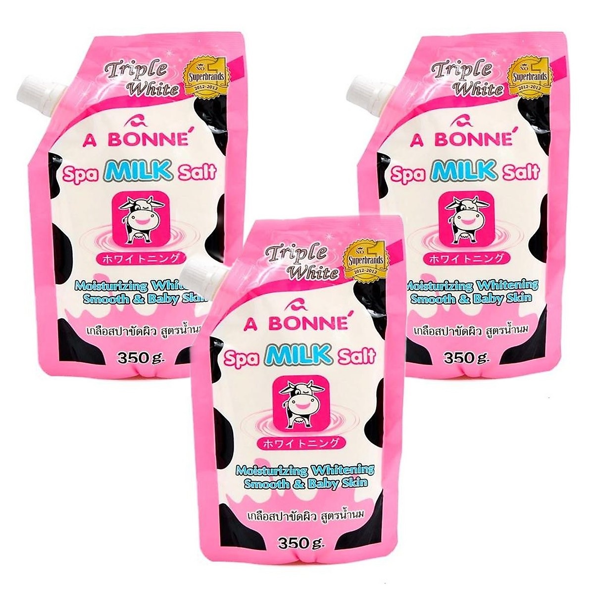 Muối tắm sữa bò tẩy tế bào chết A Bonne Spa Milk Salt Thái Lan 350gr
