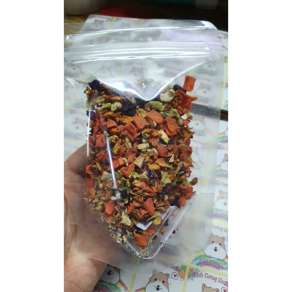Rau củ và trái cây sấy cho Hamster, Thỏ, Bọ và sóc