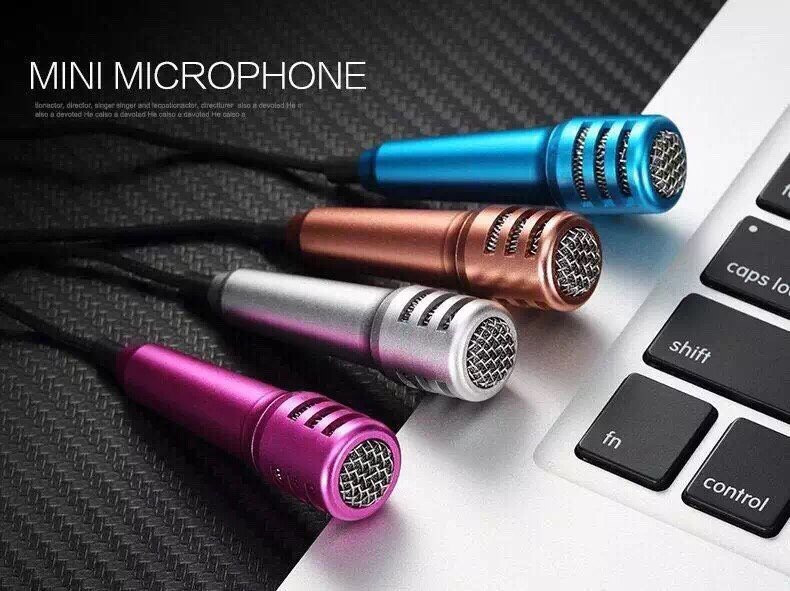 Micro mini cầm tay có dây giắc cắm 3.5mm tiện lợi cho điện thoại/ máy tính xách tay