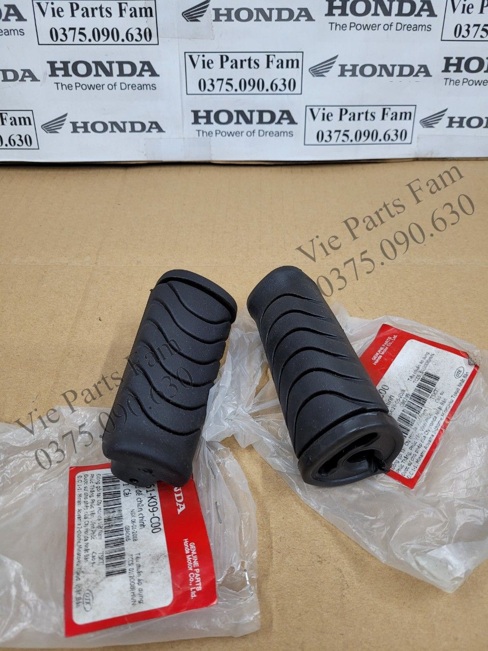 Cặp cao su chân trước dream 110 2013, hàng din honda mới 100%