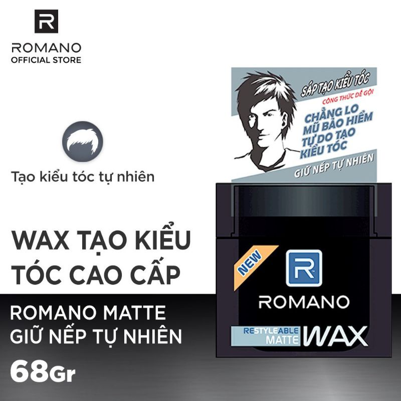 Wax Tạo Kiểu Tóc Romano 68g