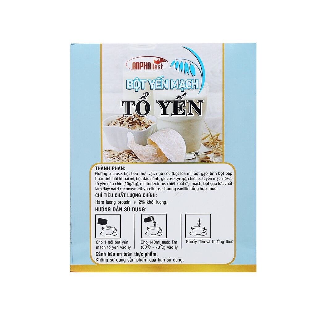 Bột yến mạch tổ yến Anpha hộp 200g