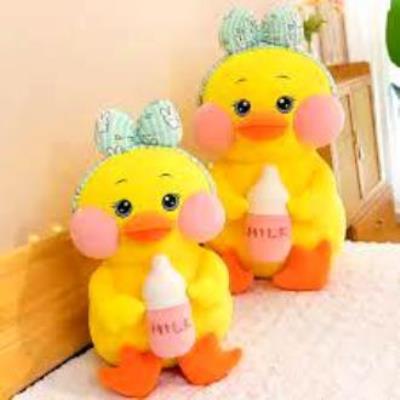 VỊT BÔNG ÔM SỮA VẢI MINISO 4 CHIỀU CAO CẤP SIZE LỚN