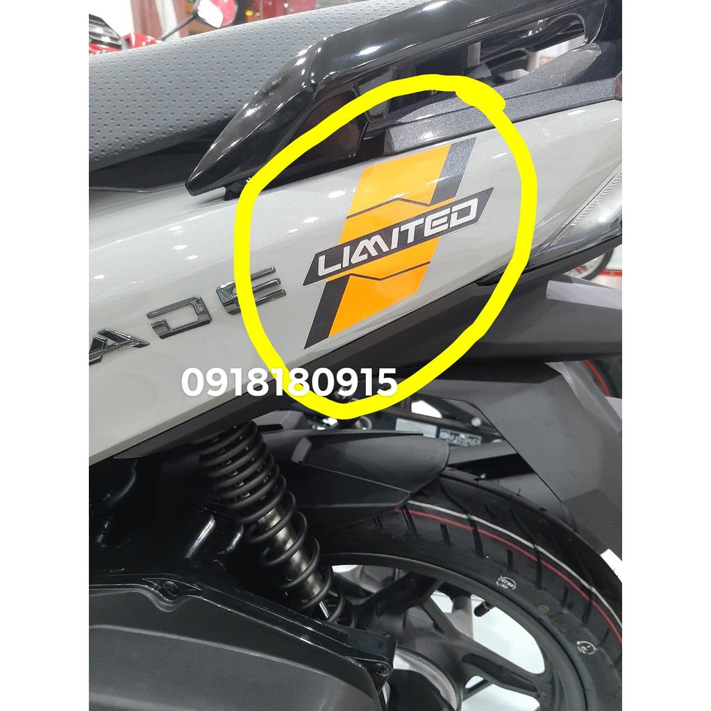 Tem ốp sườn tem limitied ab honda abl honda