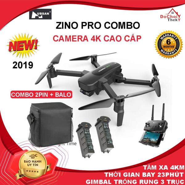 [ BỘ COMBO ] Flycam Hubsan Zino Pro camera 4k Gimbal trống rung 3 Trục thời gian bay 23 phút tầm xa lên đến 4Km - BẢO HÀNH 6 THÁNG