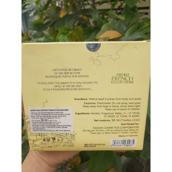 7 hương - Nước hoa Fantasy 8ml dạng xịt