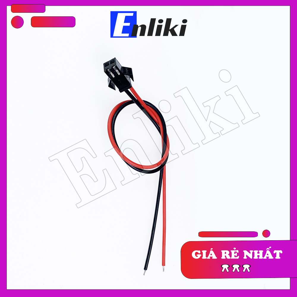 Cáp 2 Sợi 1 Đầu Cái Dài 20cm SM2.54-2P 22AWG