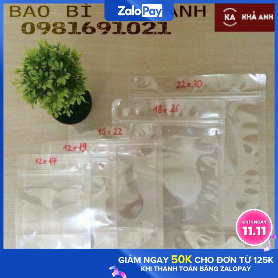 TÚI ZIP TRONG ĐÁY ĐỨNG (ZIPPER) - đựng khô gà cơm cháy[HCM]1kg