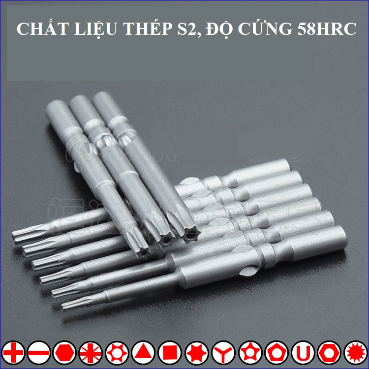 SV Mũi vít hoa thị 6 cánh 801 chuôi bướm 5mm