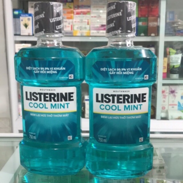 Combo 2 chai nước súc miệng LISTERINE - 750ml+750ml