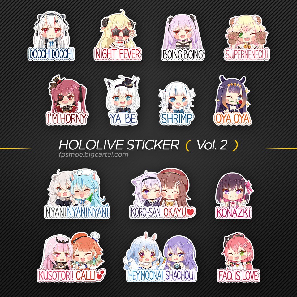 Set 30-60 Sticker Hololive