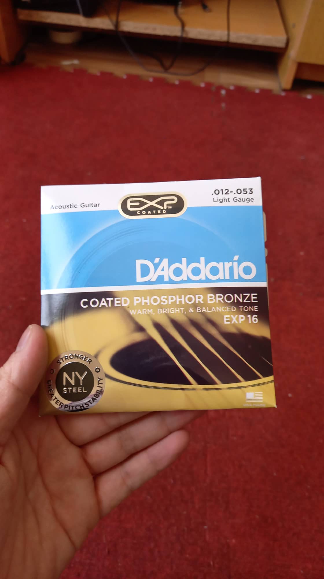 Dây đàn guitar acoustic d’addario exp26/15/16