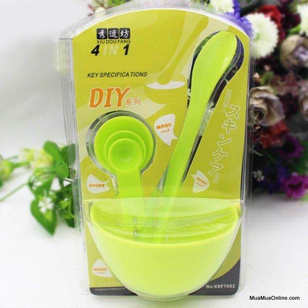 Bộ Dụng Cụ Trộn Mặt Nạ Đắp Mặt 4 In 1