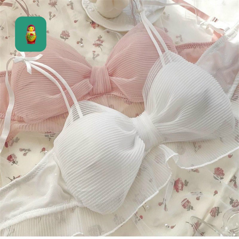 Áo 2 dây bra nơ ngực 2 lớp cực xinh