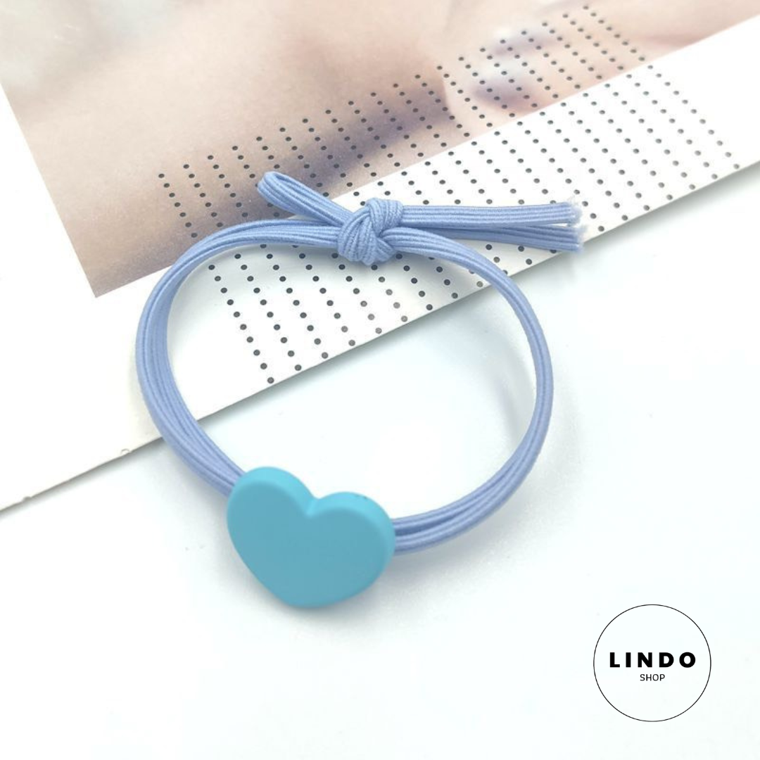 Dây cột tóc hình trái tim xinh xắn lindo - dây buộc tóc thời trang nữ phong cách hàn quốc